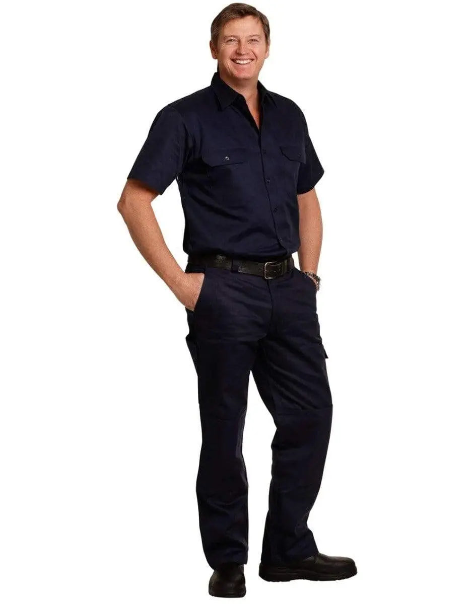 Men's Heavy Cotton Drill Cargo Pants WP03 Work Wear Australian Industrial Wear